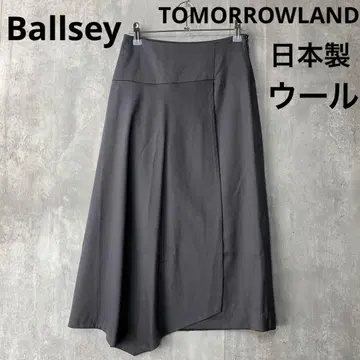 Ballsey 투모로우랜드 아지메 스커트 그레이 울 일본제