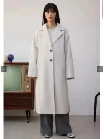 azul by moussy 워셔블 싱글 체스터 롱 코트