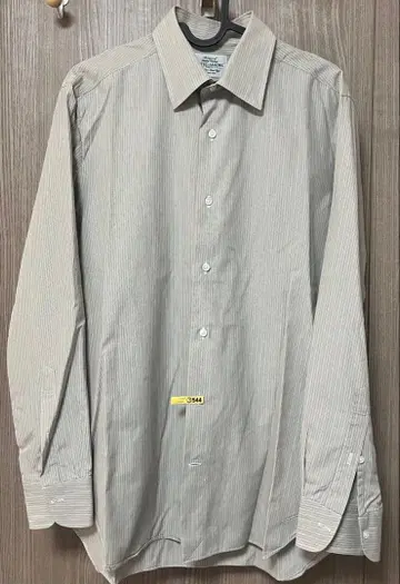 UNITED ARROWS 브라운 계열 스트라이프 셔츠 39