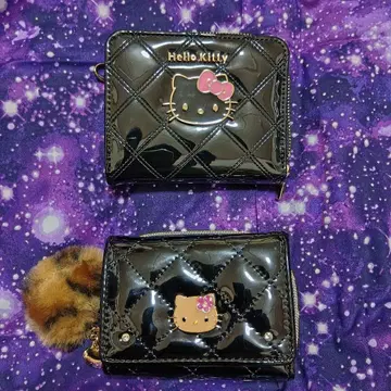 헬로키티 이단 접이식 지갑 선번 키티 묶음 판매 에나멜 지갑