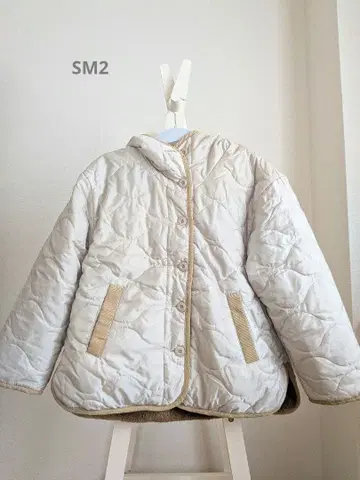 SM2 베이지 퀼팅 자켓