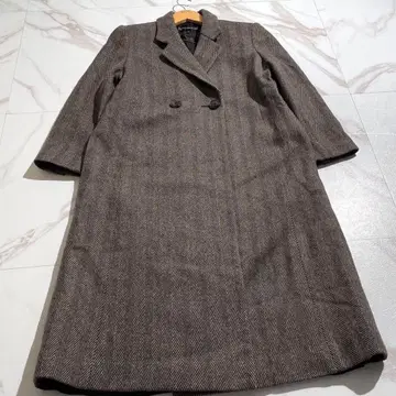 [컨디션 최상 캐시미어 100%] 리노하우스 헤링본 더블 체스터 7