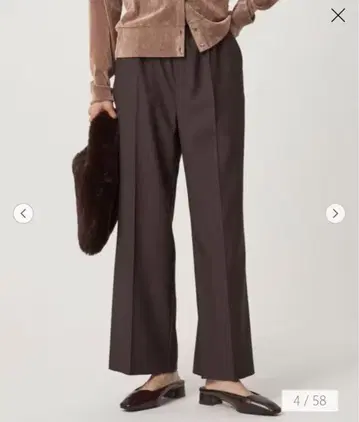 새상품 [결론 시리즈] 니하이 플레어 팬츠 MD.BROWN, M(38)