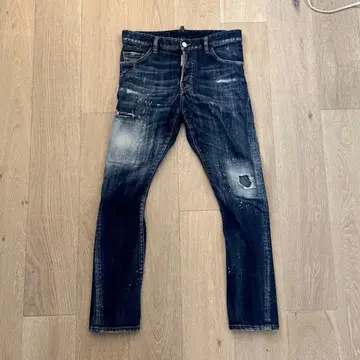 DSQUARED2 데미지 가공 슬림핏 데님 42
