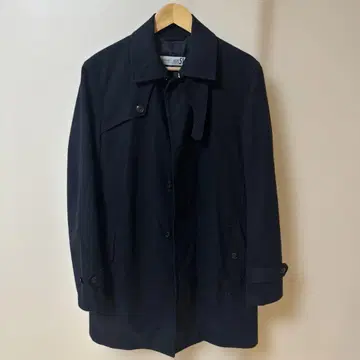 ABITRE 51 네이비 체스터 코트