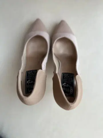 클라임 climb 절개 컬러 펌프스 24.5 베이지