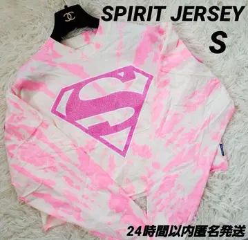 SPIRIT JERSEY 슈퍼걸 타이다이 크롭 핑크 S 해외