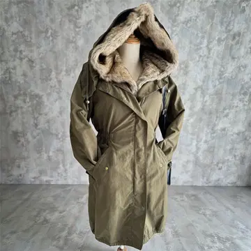 y2k 헤이세이 갸루 모즈 코트 블루종 퍼 보아 이너 포함