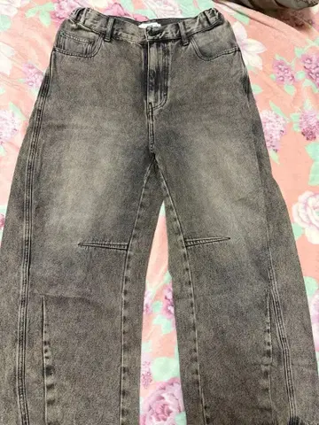 WEGO 하이웨스트 데님 팬츠 S 블랙 계열