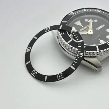 7S26-0020 SKX 알루미늄 이너 베젤 블랙 서브마리나 그린 야광