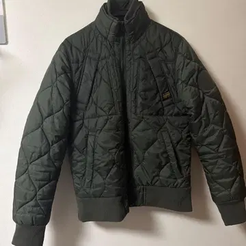 G-STAR 다크 그린 퀼팅 자켓