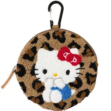 마지막 1점 산리오 캐릭터즈 헬로키티 레오파드 무늬 사가라 서클 파우치