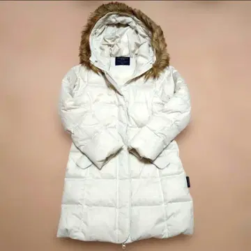 여성용 다운 코트 화이트