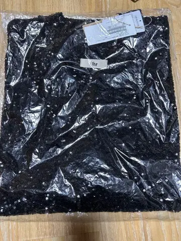 스팽글 블랙 토트백