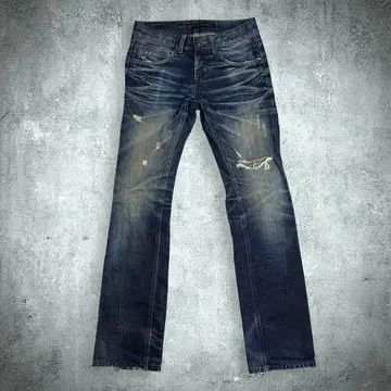 세일 DPSR 데미지 가공 귀수염 허니컴 데님 S