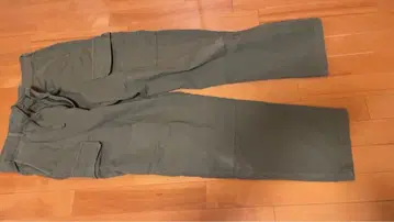 카고 팬츠 올리브색 사이즈 L 복수 포켓 새상품급