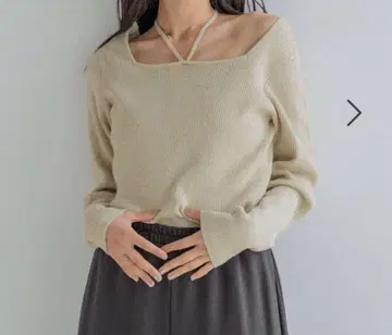 로리즈팜 스팽글 라메 풀오버 아이보리