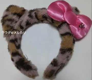 유니버셜 스튜디오 재팬 usj 머리띠 키티 레오파드 무늬