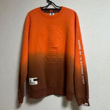AAPE 오렌지 그라데이션 트레이닝복 L