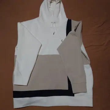 컬러 블록 후드티 XL