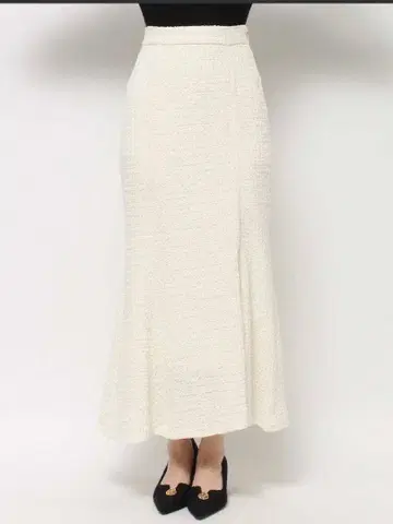 resexxy 리젝시 슈링크 자카드 스커트 화이트