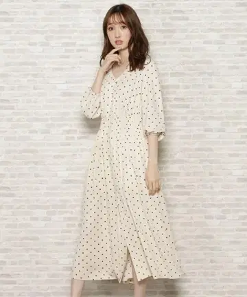 [ WILLSELECTION ] 도트 트윌 허리 턱 원피스