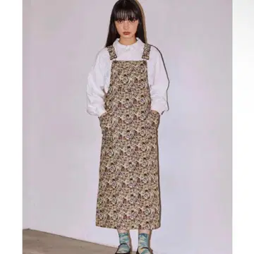 merry Jenny 자카드 롱 점프 스커트