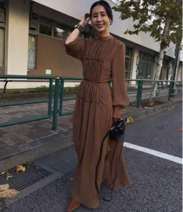 AMERI CHIFFON GATHER DRESS