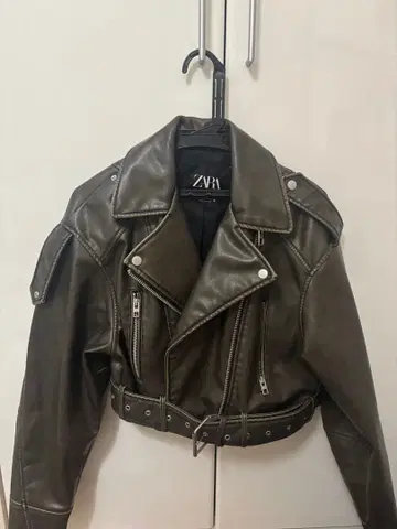 ZARA 가죽 자켓 S