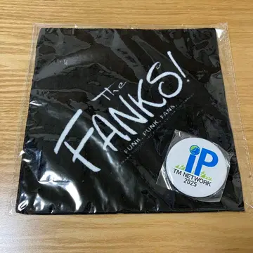 TM NETWORK 2025 IP 핸드 타월 가챠 캔뱃지 세트