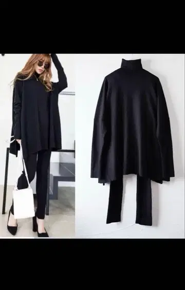 Glam Lips 판초 스타일 니트 셋업 립스