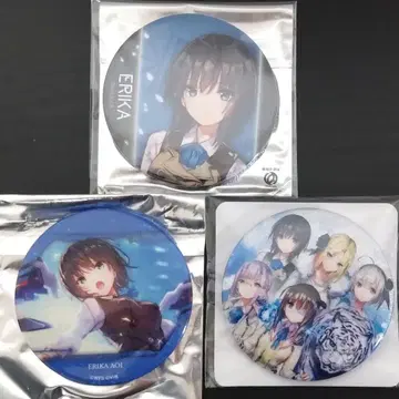 헤븐 번즈 레드 아오이 에리카 캔뱃지 세트