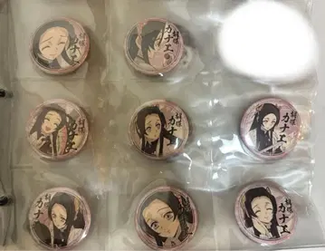 귀멸의 칼날 캐릭터 에마키 카페 제비뽑기 캔뱃지 코쵸 카나에