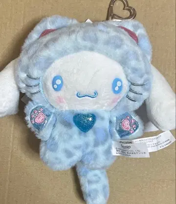 산리오 갸루 고양이 레오파드 무늬 마스코트 참 시나모롤 시나몬