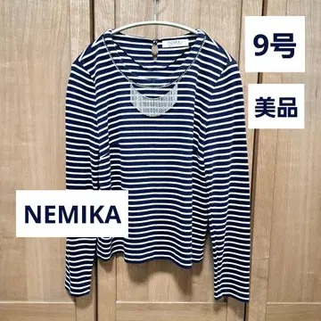 [새상품급] NEMIKA 네미카 보더 티셔츠 체인 목걸이 9호