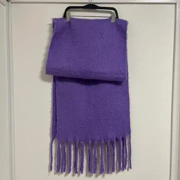 퍼플 프린지 머플러