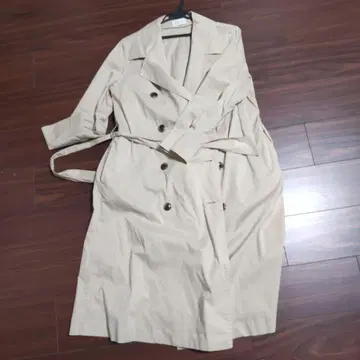 PLST 베이지 더블 브레스트 트렌치코트 S