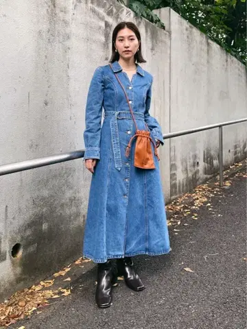 MOUSSY 마우지 데님 원피스