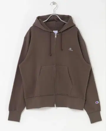 Champion x SENSE OF PLACE 지퍼 후드티 (브라운)