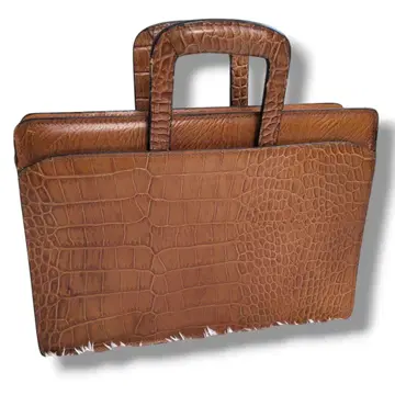 비즈니스 백 핸드백 B5 다수납 핸들 수납 가능 브라운