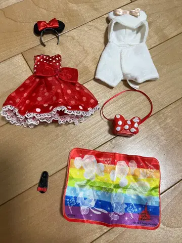 리카짱 미니 옷 갈아입기 의류 세트 디즈니 리조트 한정판