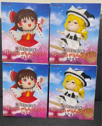 동방 Project 키리사메 마리사 하쿠레이 레이무 피규어 4체 세트