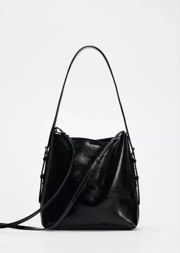 ZARA 자라 미니 시티백 패킷백 블랙