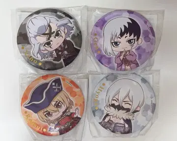 Dr.STONE 미니 캐릭터 캔뱃지 GIGO 한정판 4세트