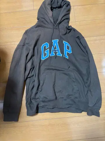 GAP 후드 부착 브라운 후드티