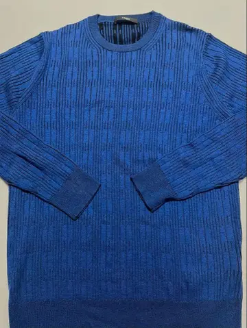 Z Zegna 스웨터 블루 실크 혼방 울 니트 새상품급 M 사이즈