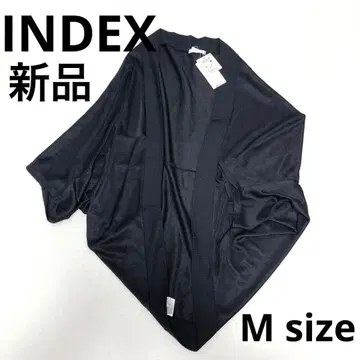 [인덱스] 미사용 새상품 돌먼 슬리브 가디건 오부 소매 블랙 M