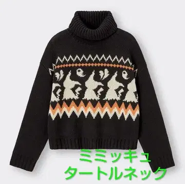 미미큐 터틀넥 스웨터 L / POKEMON x GU 공식 콜라보 니트