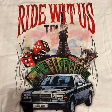 [미착용 새상품] AK-69 T셔츠 RIDE WIT US