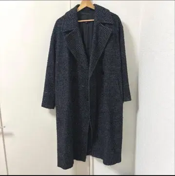 [ icb ] 트위드 롱 코트